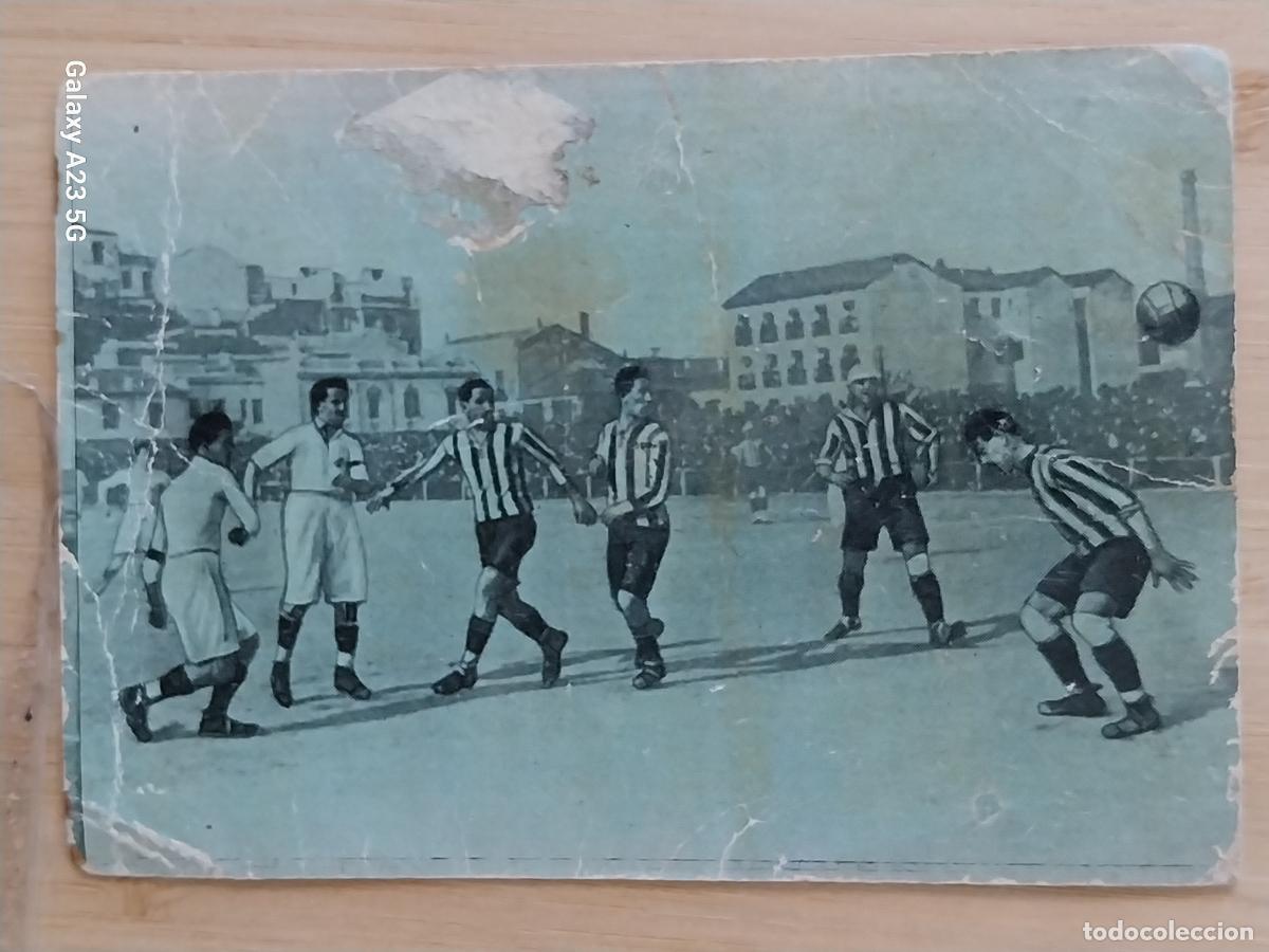 Cromos de f&uacute;tbol: SEVILLA VS ATHLETIC BILBAO A&Ntilde;O 1921 CROMO PROMOCIONAL CHOCO COMET 9.6X6.8CMS
