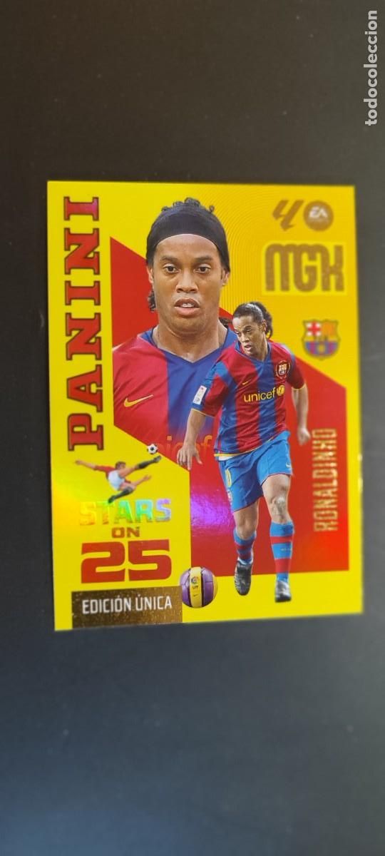 Figurine di Calcio: MEGACRACKS 2026/27 CARD 25 ANIVERSARIO EDICION LIMITADA RONALDINHO FC BARCELONA # 436 PANINI