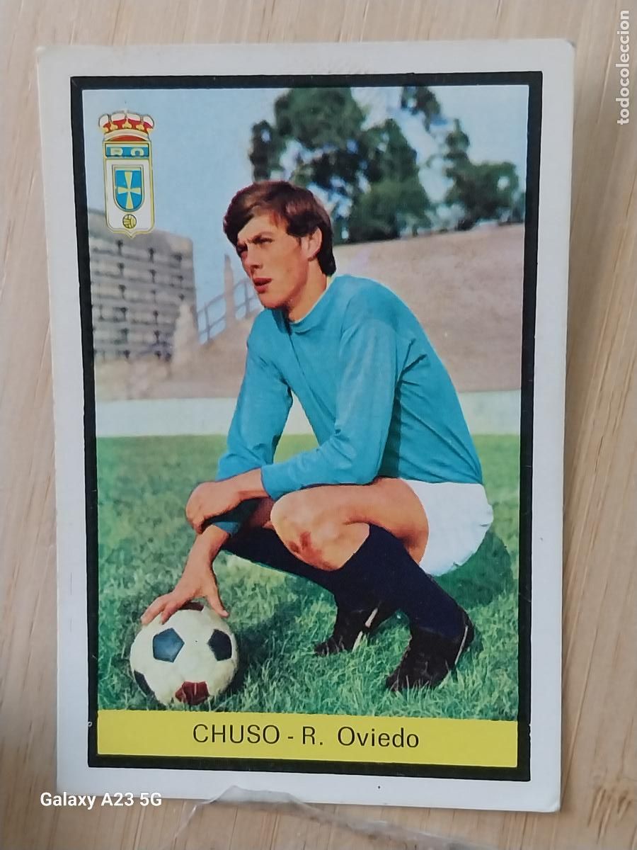 Cromos de f&uacute;tbol: CHUSO REAL OVIEDO ED FHER LIGA 1972 72 73 CROMO ORGINAL SIN PEGAR NUNCA
