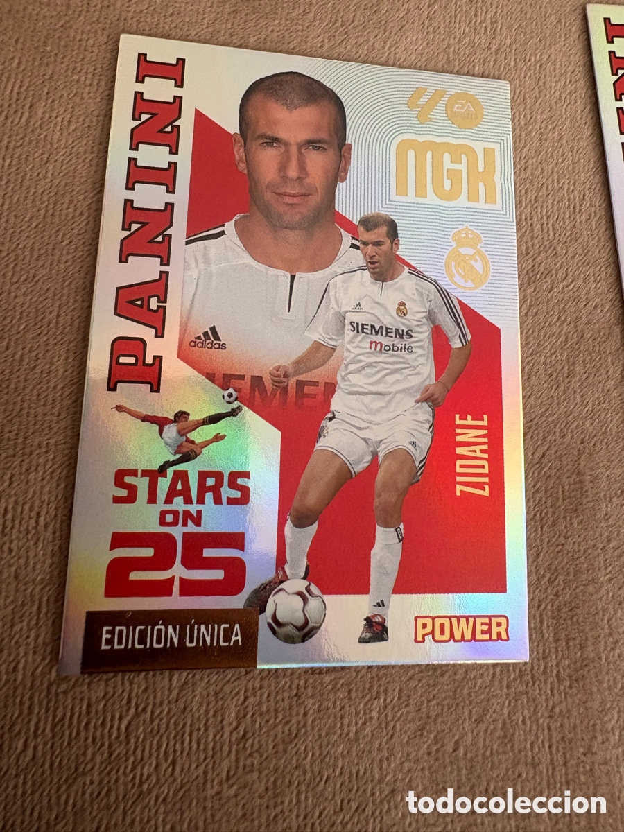 Cromos de f&uacute;tbol: P430 P 430 ZIDANE REAL MADRID STARS ON 25 EDICION UNICA POWER ⚽ MEGACRACKS LIGA 2026 2027 26 27 ⚽