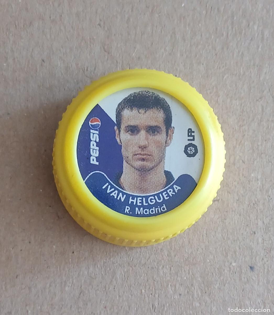 Cromos de f&uacute;tbol: TAP&Oacute;N IV&Aacute;N HELGUERA REAL MADRID PEPSI COLA LFP 2001-2002. Buen estado.