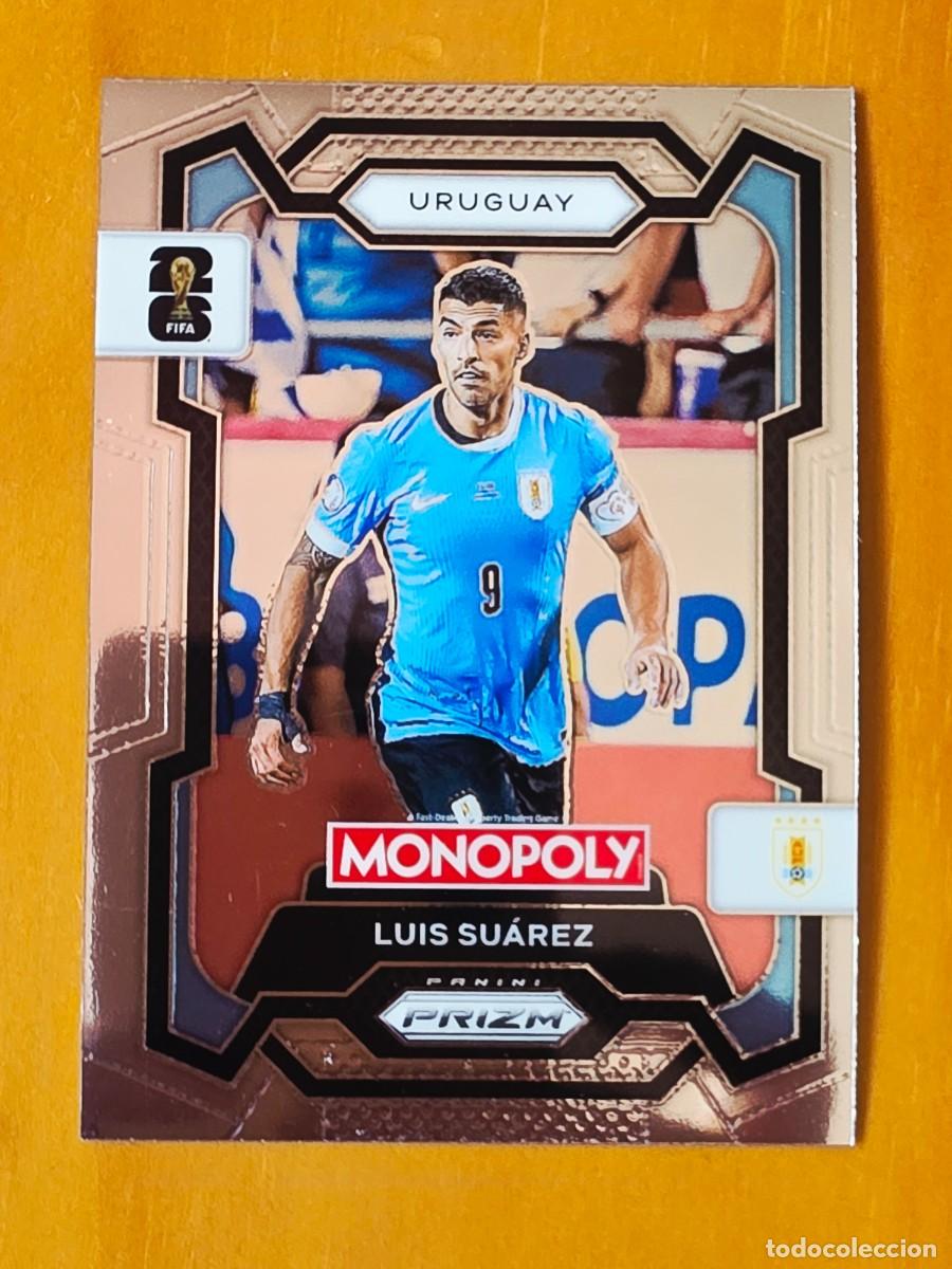 Cromos de f&uacute;tbol: No. 67 Luis Su&aacute;rez, Uruguay, Panini Prizm World Cup 2026 Monopoly Mundial 26