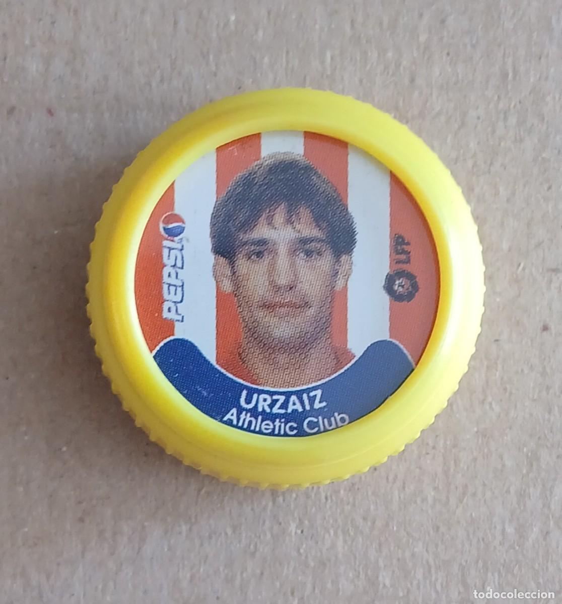 Cromos de f&uacute;tbol: TAP&Oacute;N URZ&Aacute;IZ ATHLETIC DE BILBAO PEPSI COLA LFP 2001-2002. Buen estado.