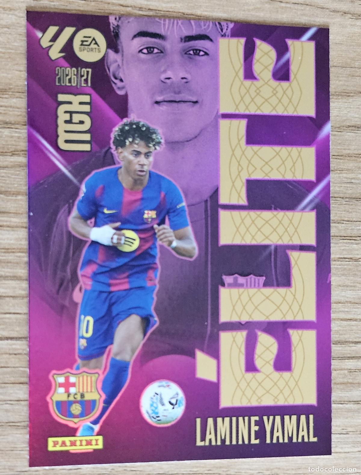 Cromos de Futebol: 9 Lamine Yamal (Barcelona). Cromo Megacracks 2026-2027 (26-27). &Eacute;lite