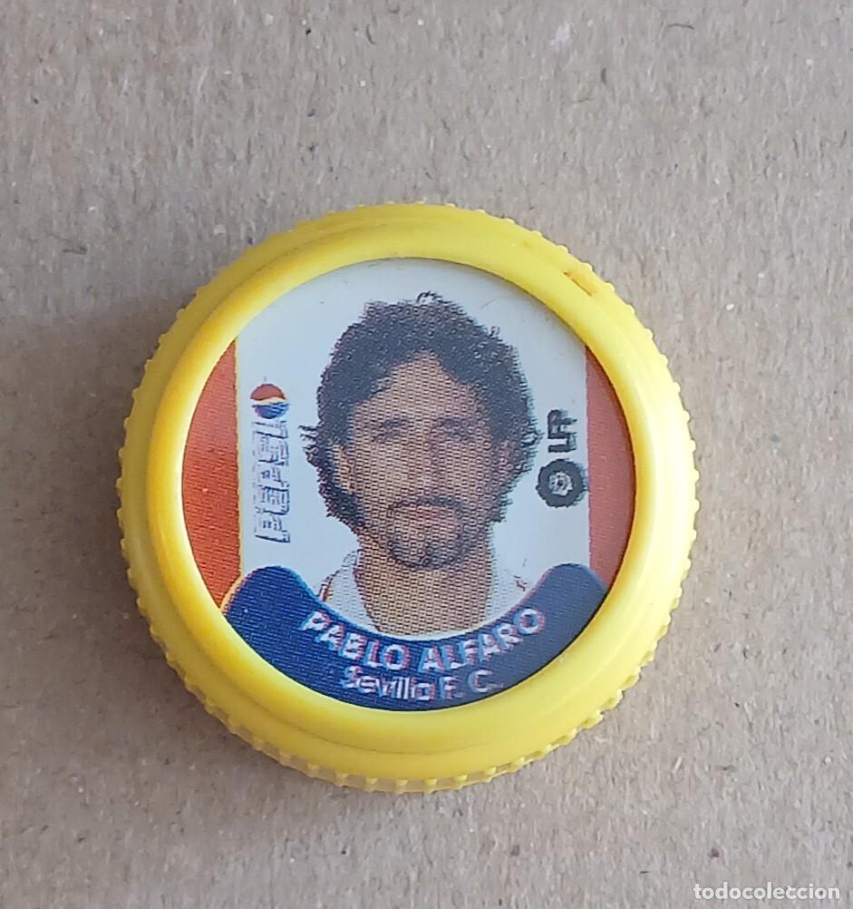 Cromos de f&uacute;tbol: TAP&Oacute;N PABLO ALFARO SEVILLA PEPSI COLA LFP 2001-2002. Buen estado.