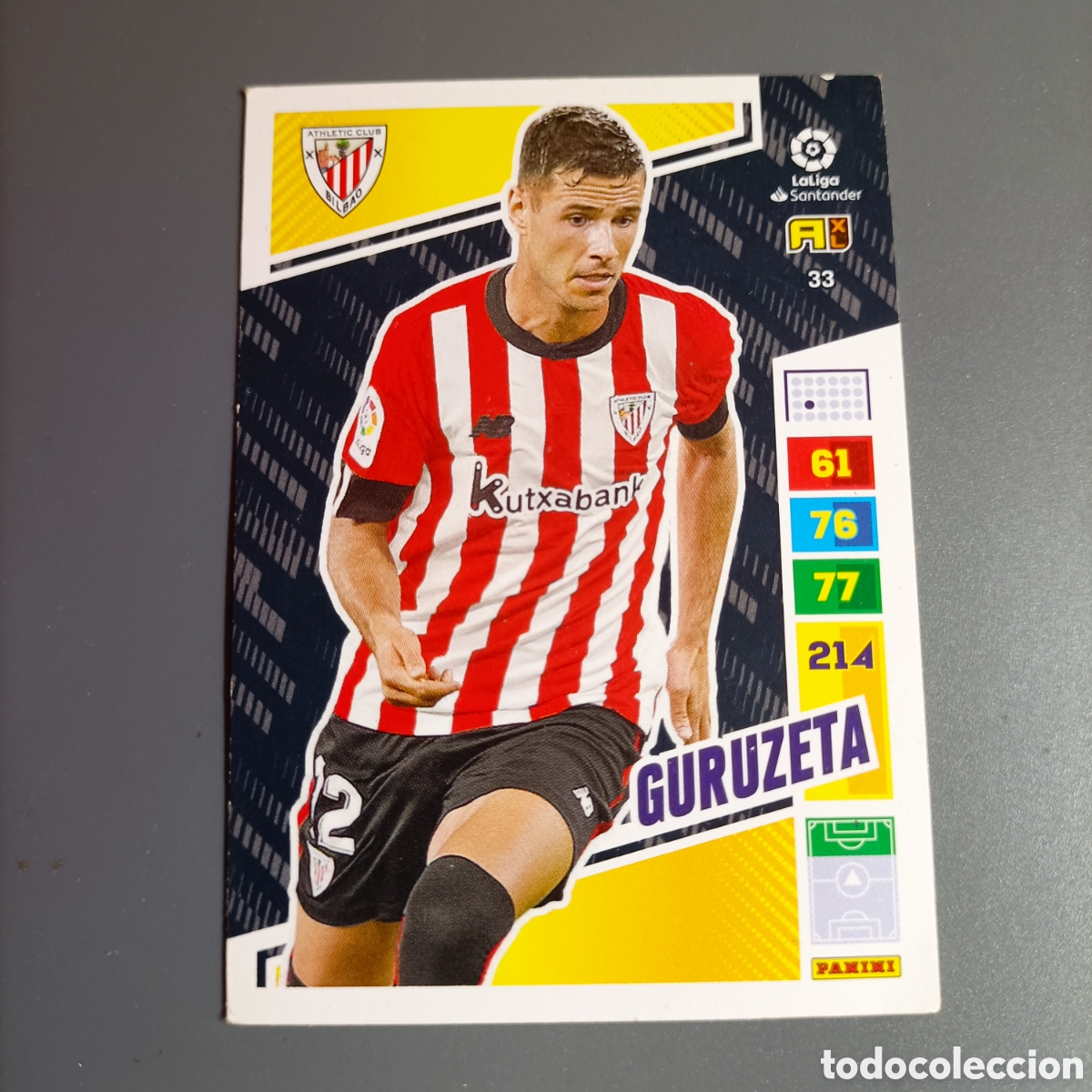 Fu&szlig;ball-Sticker: ADRENALYN. LIGA 2022-2023 (ATHLETIC) №33 GURUZETA
