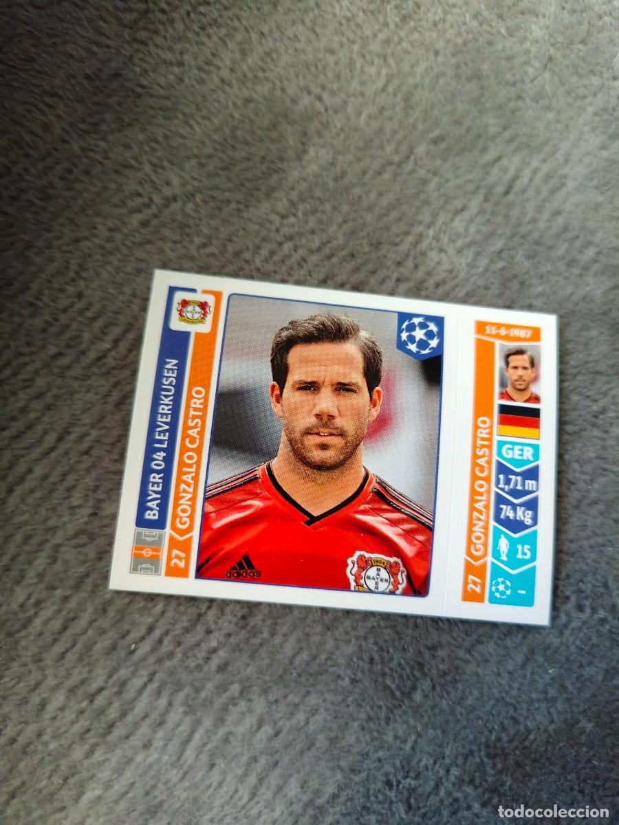 Cromos de Futebol: 224 CHAMPIONS LEAGUE 2014 15 GONZALO CASTRO BAYER 04 LEVERKUSEN STICKER PANINI 14 2015 UCL AAM