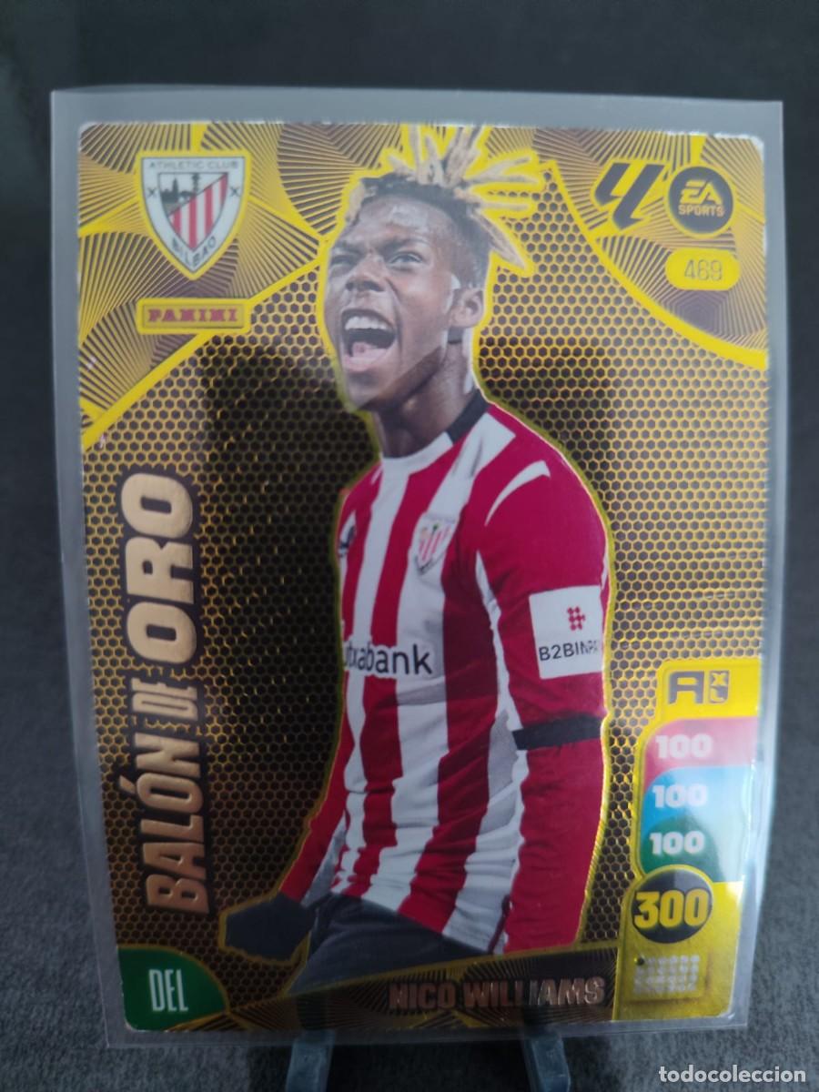 Cromos de f&uacute;tbol: Adrenalyn 24 25 Nico Williams Balon Oro