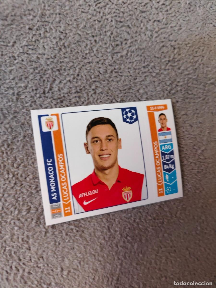 Cromos de Futebol: 243 CHAMPIONS LEAGUE 2014 15 LUCAS OCAMPOS AS MONACO FC STICKER PANINI 14 2015 UCL AAM