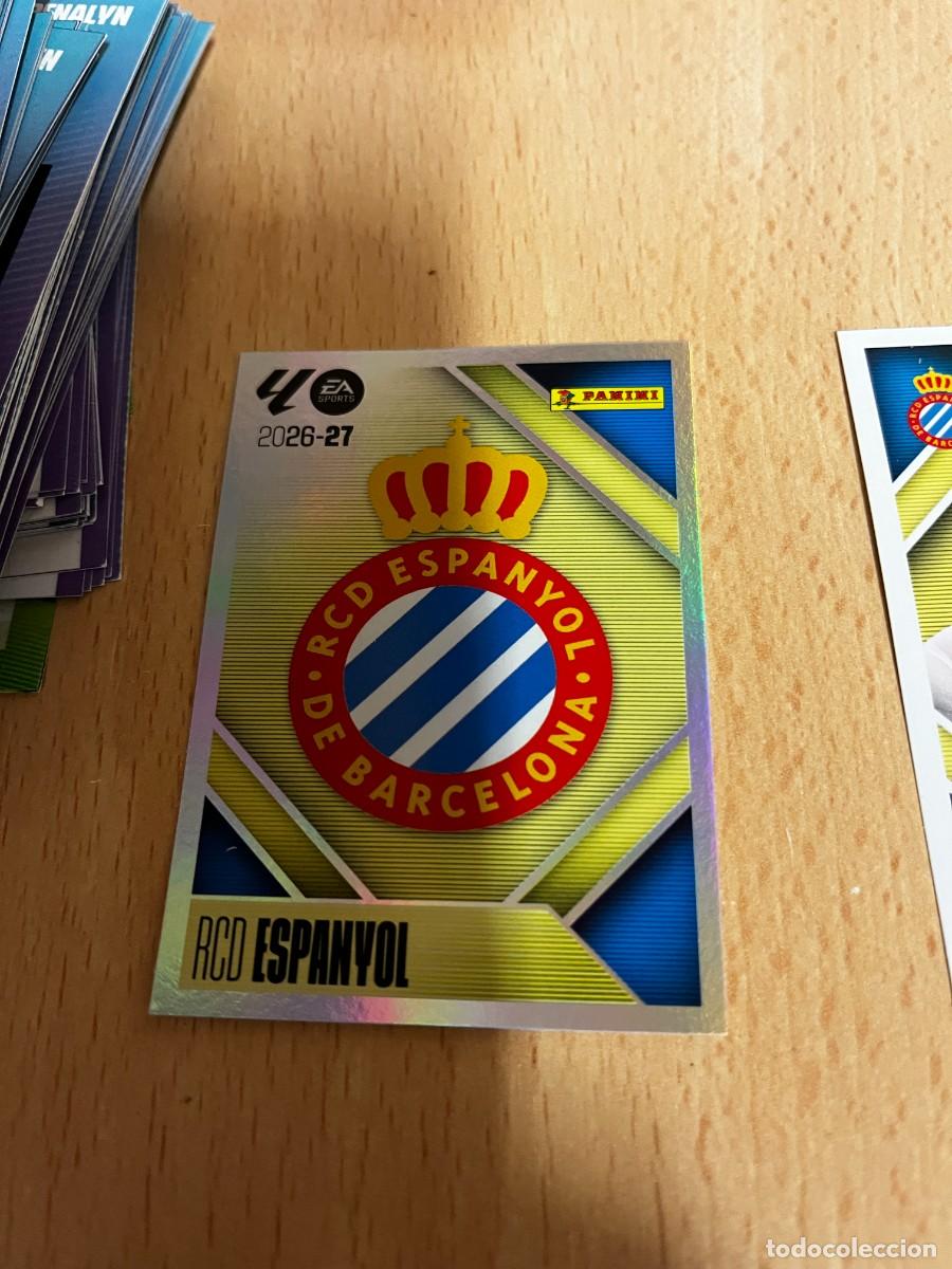 Cromos de f&uacute;tbol: LIGA ESTE 2026 2027 26 27 PANINI N&ordm; 1 ESCUDO ESPA&Ntilde;OL ESPANYOL