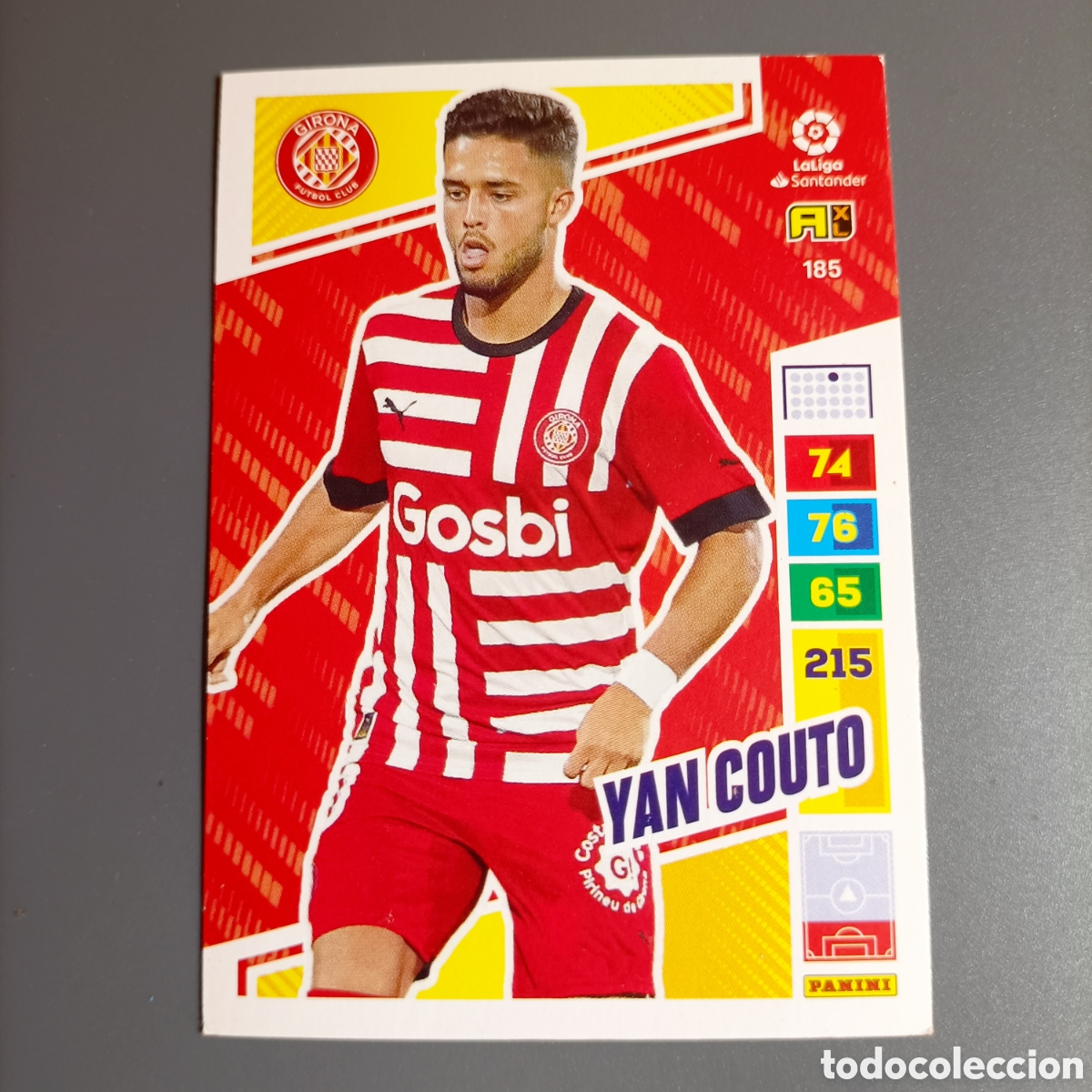 Cromos de f&uacute;tbol: ADRENALYN. LIGA 2022-2023 (GIRONA) №185 YAN COUTO