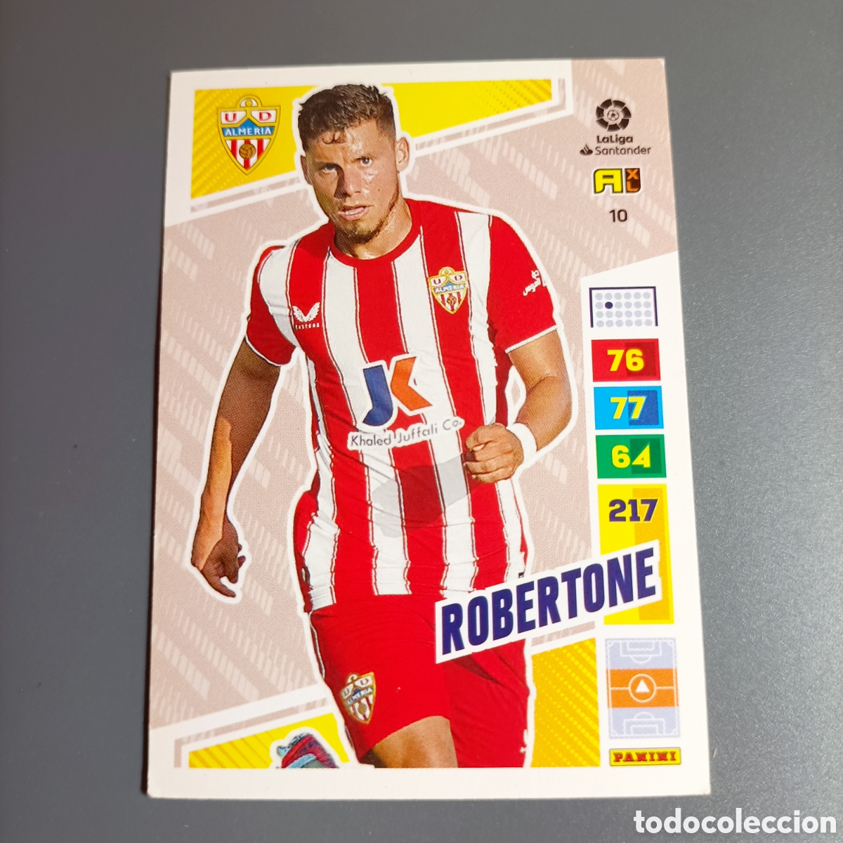 Cromos de f&uacute;tbol: ADRENALYN. LIGA 2022-2023 (ALMER&Iacute;A) №10 ROBERTONE