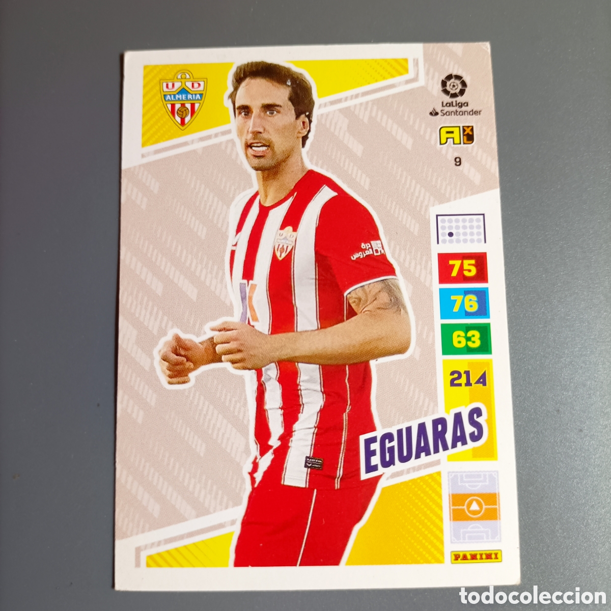 Cromos de f&uacute;tbol: ADRENALYN. LIGA 2022-2023 (ALMER&Iacute;A) №9 EGUARAS