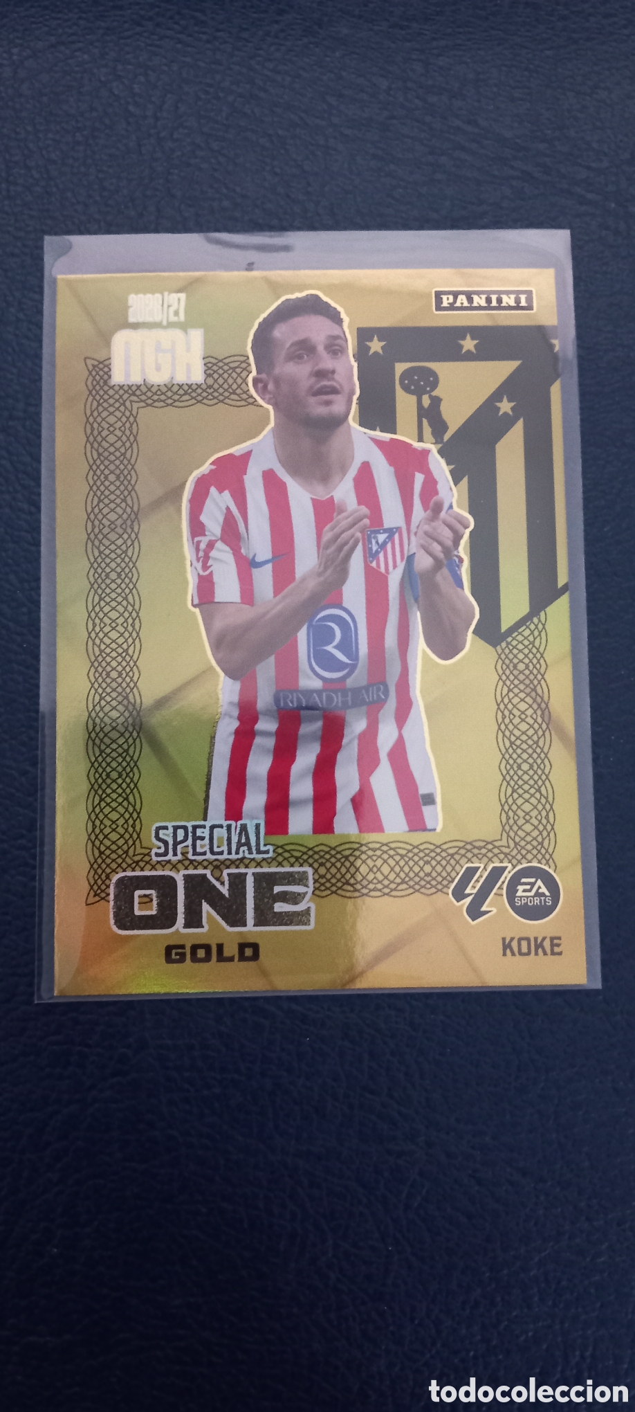 Cromos de f&uacute;tbol: Koke SPECIAL ONE GOLD MEGACRACKS 2026 2027
