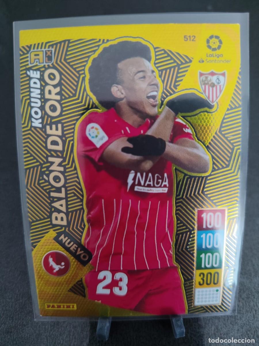 Cromos de f&uacute;tbol: Adrenalyn 21 22 Kounde Sevilla Balon Oro 512