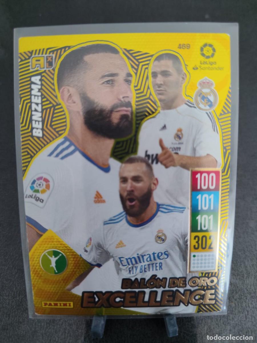 Cromos de f&uacute;tbol: Adrenalyn 21 22 Benzema Real Madrid Balon Oro Excellence 469