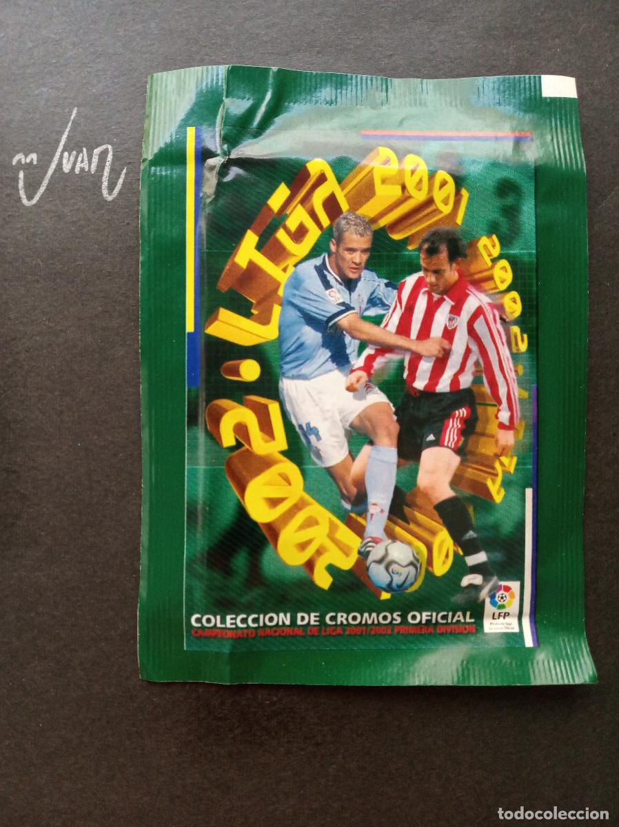 Cromos de Futebol: SOBRE ABIERTO SIN CROMOS 1&ordf; EDICION ⚽ PANINI &reg; LIGA 2001 2002 COLECCIONES ESTE 01 02 SIN ROTURAS