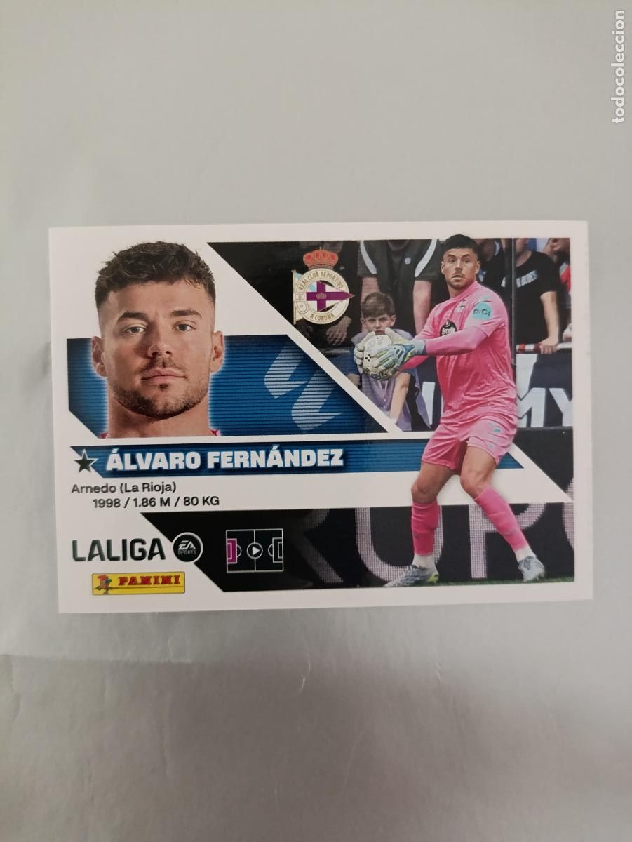 Fu&szlig;ball-Sticker: LIGA ESTE 2026 2027 RC DEPORTIVO N&ordm;3 ALVARO FERN&Agrave;NDEZ