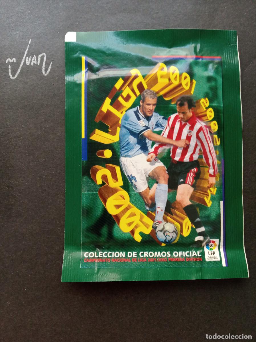 Cromos de Futebol: SOBRE ABIERTO SIN CROMOS 2&ordf; EDICION ⚽ PANINI &reg; LIGA 2001 2002 COLECCIONES ESTE 01 02 SIN ROTURAS