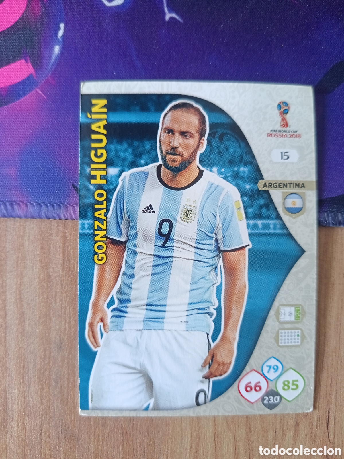 Cromos de f&uacute;tbol: 15 Higua&iacute;n adrenalyn mundial fifa world cup 2018 18 rusia