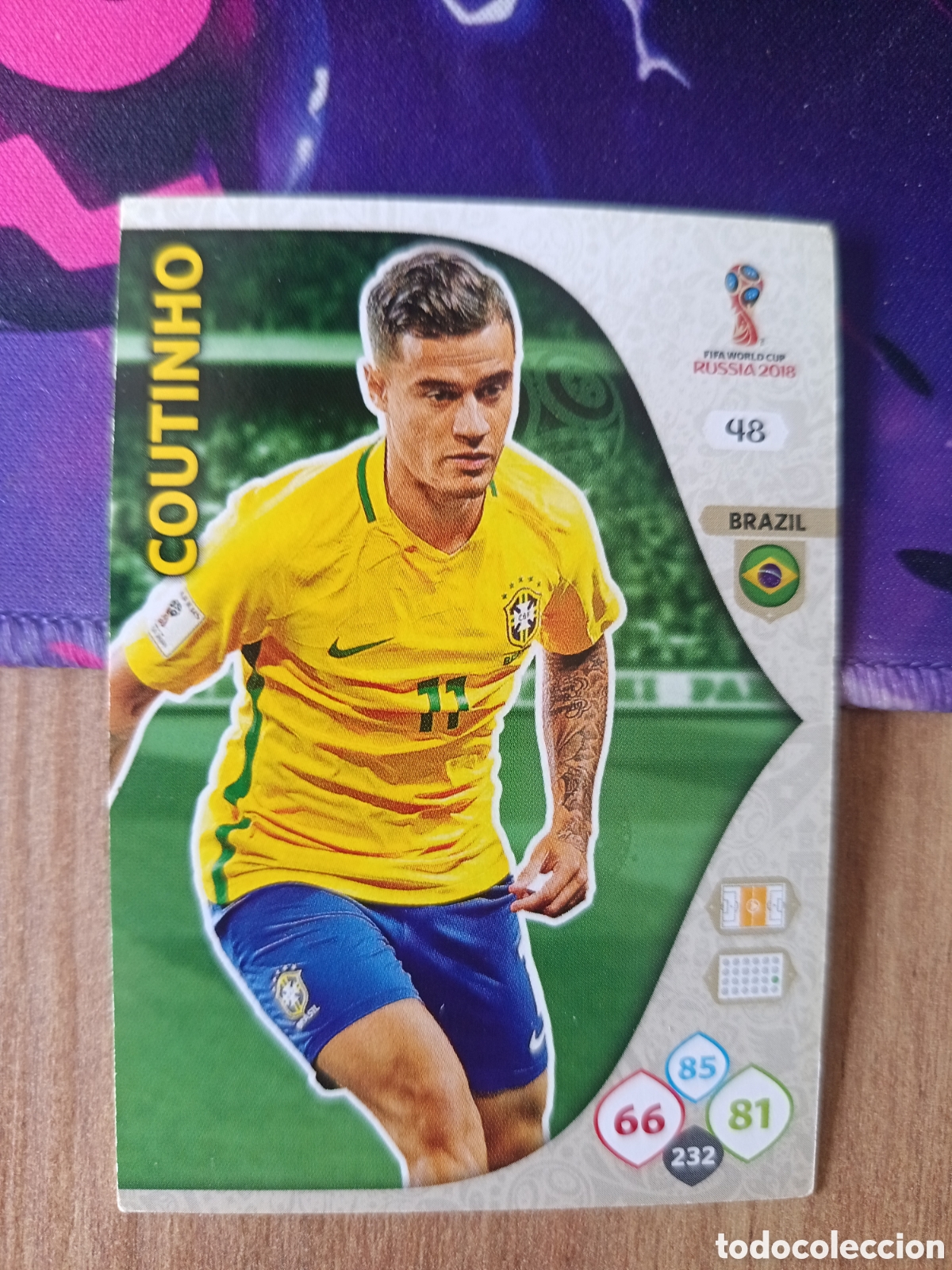 Cromos de f&uacute;tbol: 48 Coutinho adrenalyn mundial fifa world cup 2018 18 rusia