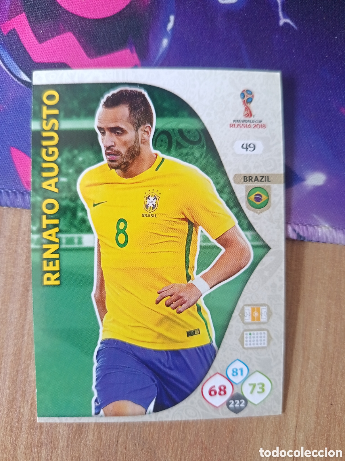 Football Stickers: 49 Renato Augusto adrenalyn mundial fifa world cup 2018 18 rusia