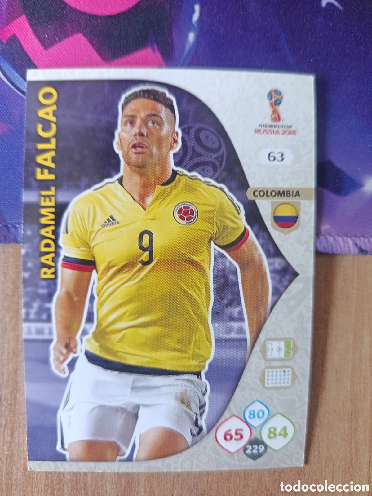 Football Stickers: 63 Falcao adrenalyn mundial fifa world cup 2018 18 rusia