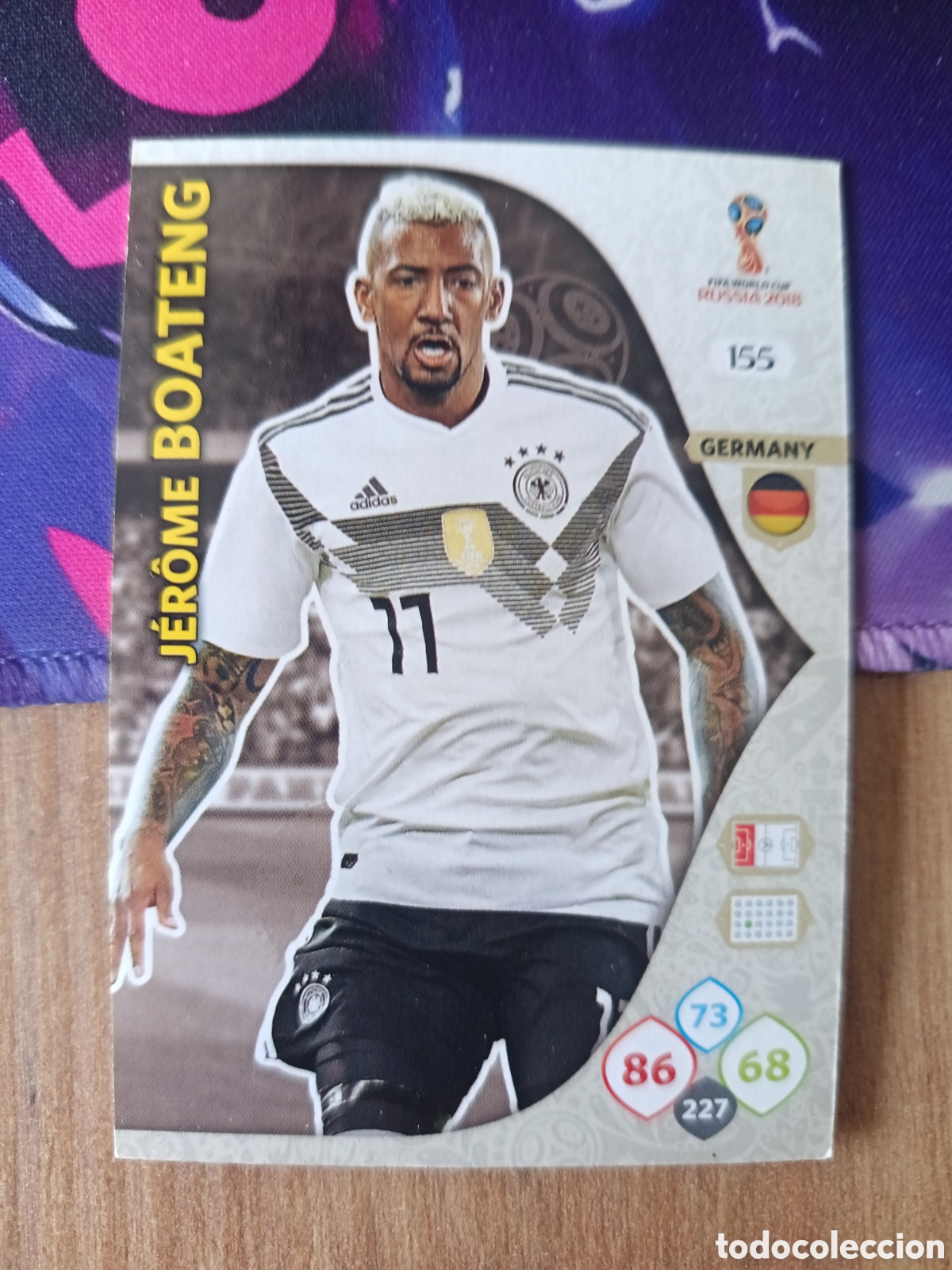 Cromos de f&uacute;tbol: 155 Boateng adrenalyn mundial fifa world cup 2018 18 rusia