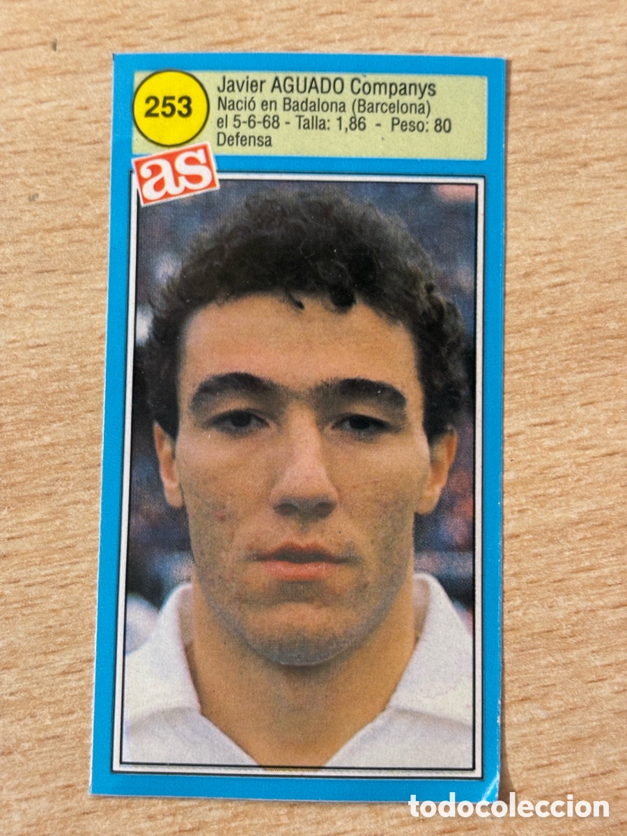Cartes &agrave; collectionner de Football: # 253 Aguado Real Zaragoza Ases de la liga 90 91 sin pegar