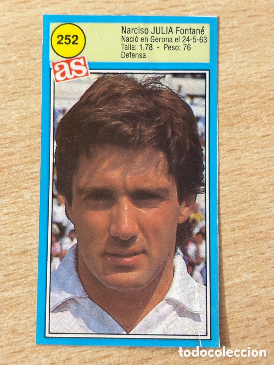 Cartes &agrave; collectionner de Football: # 252 Juli&agrave; Real Zaragoza Ases de la liga 90 91 sin pegar