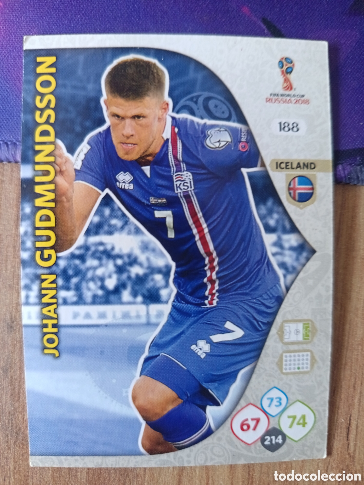 Cromos de f&uacute;tbol: 188 Gudmundsson adrenalyn mundial fifa world cup 2018 18 rusia