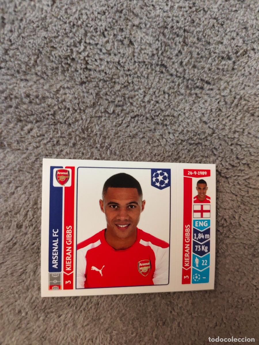Cromos de f&uacute;tbol: 266 CHAMPIONS LEAGUE 2014 15 KIERAN GIBBS ARSENAL FC STICKER PANINI 14 2015 UCL AAM