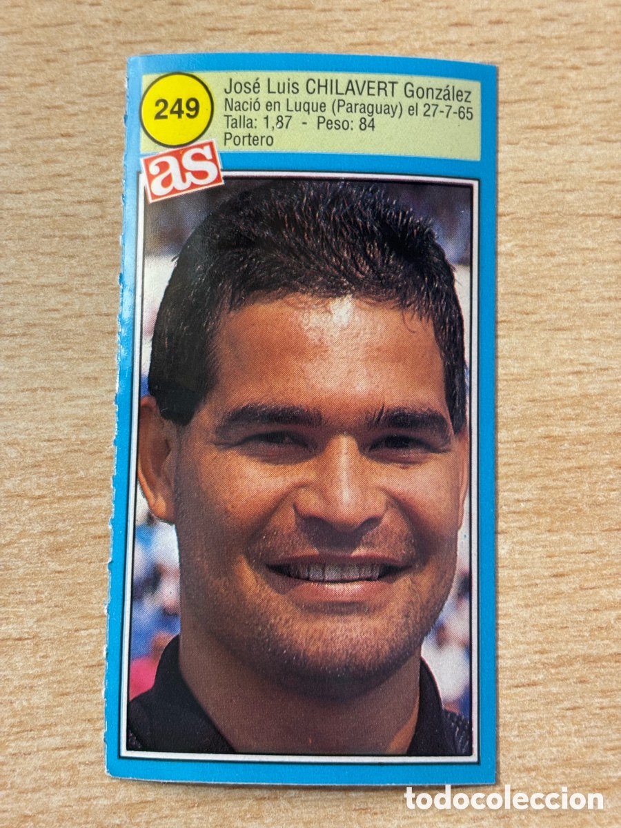 Cromos de f&uacute;tbol: # 249 Chilavert eal Zaragoza Ases de la liga 90 91 sin pegar
