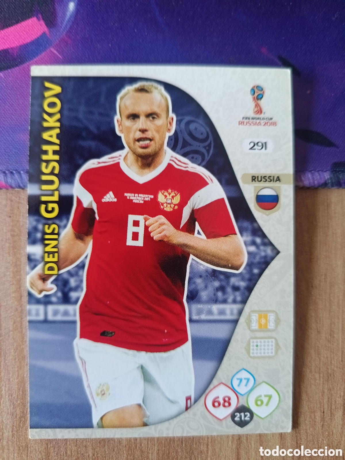 Fu&szlig;ball-Sticker: 291 Glushakov adrenalyn mundial fifa world cup 2018 18 rusia