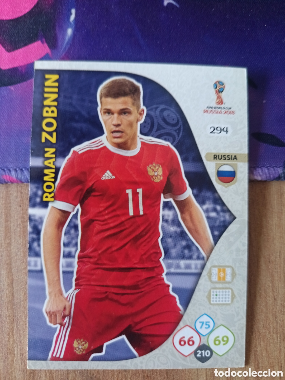 Cromos de f&uacute;tbol: 294 Zobnin adrenalyn mundial fifa world cup 2018 18 rusia