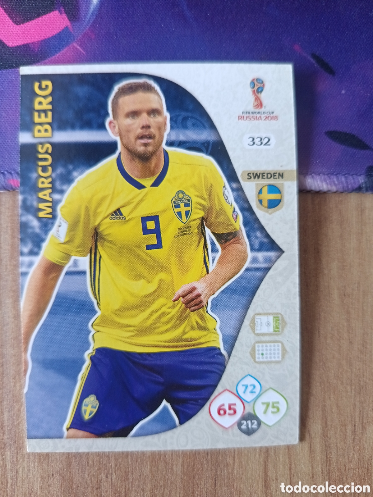 Cromos de f&uacute;tbol: 332 Berg adrenalyn mundial fifa world cup 2018 18 rusia