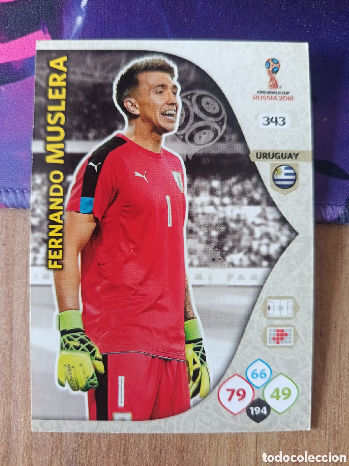 Cromos de f&uacute;tbol: 343 Muslera adrenalyn mundial fifa world cup 2018 18 rusia