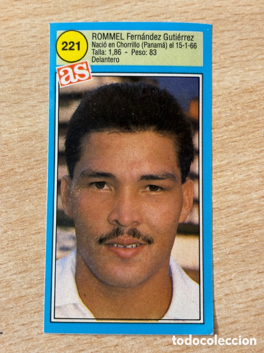 Cromos de f&uacute;tbol: # 221 Rommel CD Tenerife Ases de la liga 90 91 sin pegar