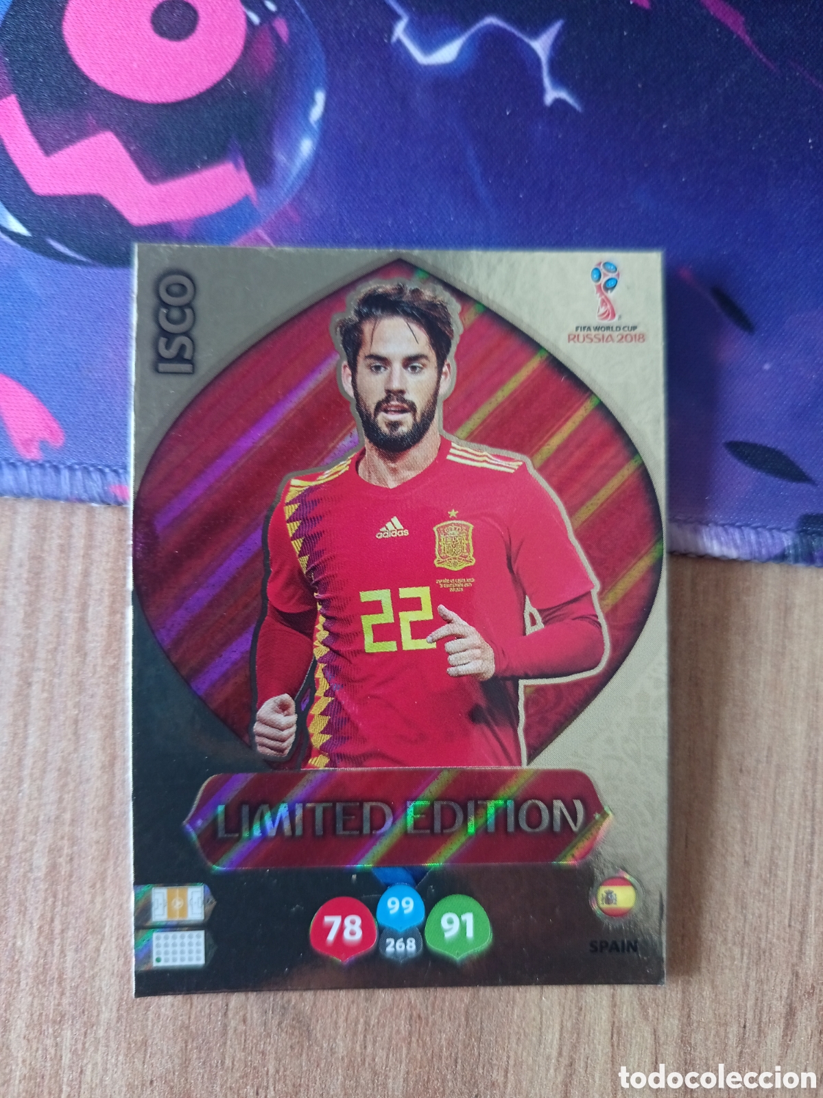 Figurine di Calcio: Isco Limited Edition adrenalyn mundial fifa world cup 2018 18 rusia