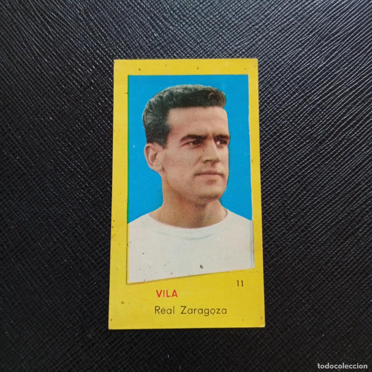 Fu&szlig;ball-Sticker: 11 VILA ZARAGOZA BRUGUERA 1960 1961 CROMO FUTBOL 60 61 LIGA - DESPEGADO - A38 PG208
