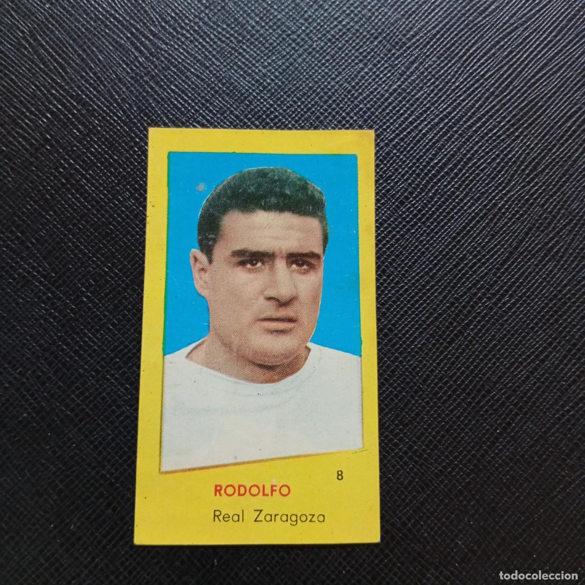 Fu&szlig;ball-Sticker: 8 RODOLFO ZARAGOZA BRUGUERA 1960 1961 CROMO FUTBOL 60 61 LIGA - DESPEGADO - A38 PG217