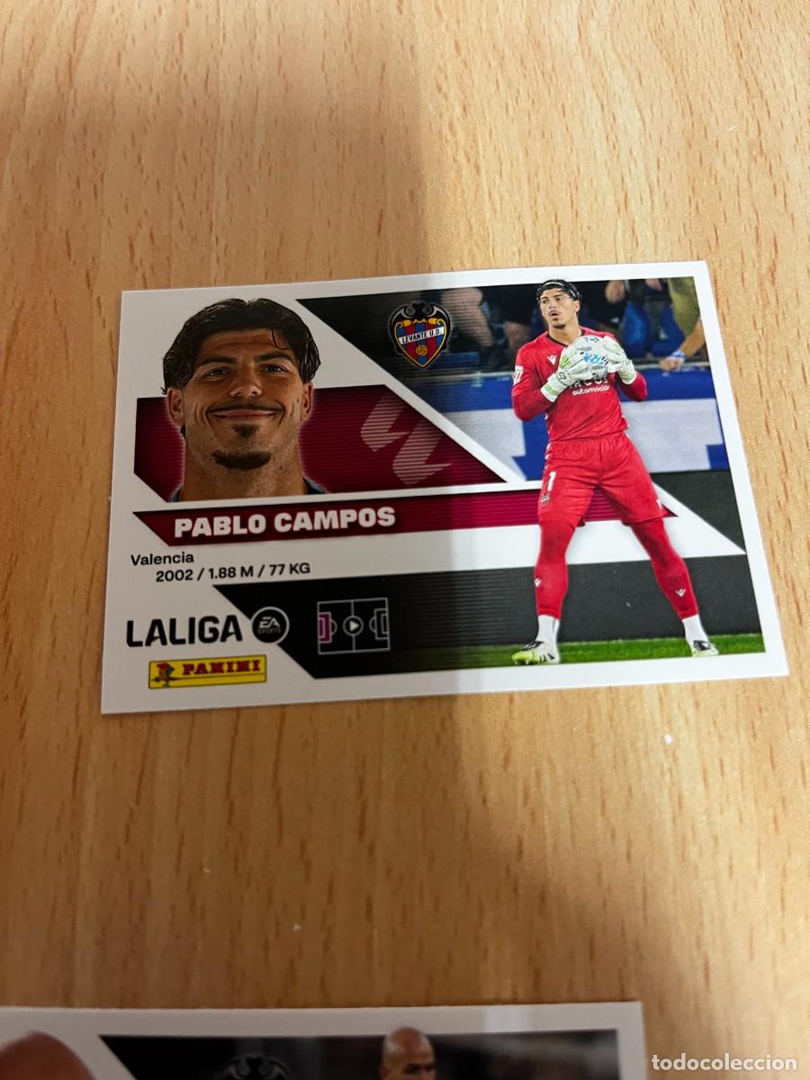 Cromos de f&uacute;tbol: LIGA ESTE 2026 2027 26 27 PANINI N&ordm; 4 PABLO CAMPOS LEVANTE