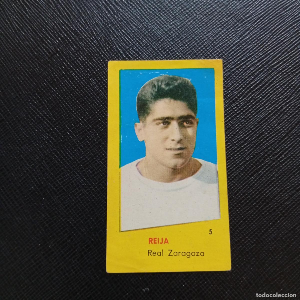 Cromos de f&uacute;tbol: 5 REIJA ZARAGOZA BRUGUERA 1960 1961 CROMO FUTBOL 60 61 LIGA - DESPEGADO - A38 PG298