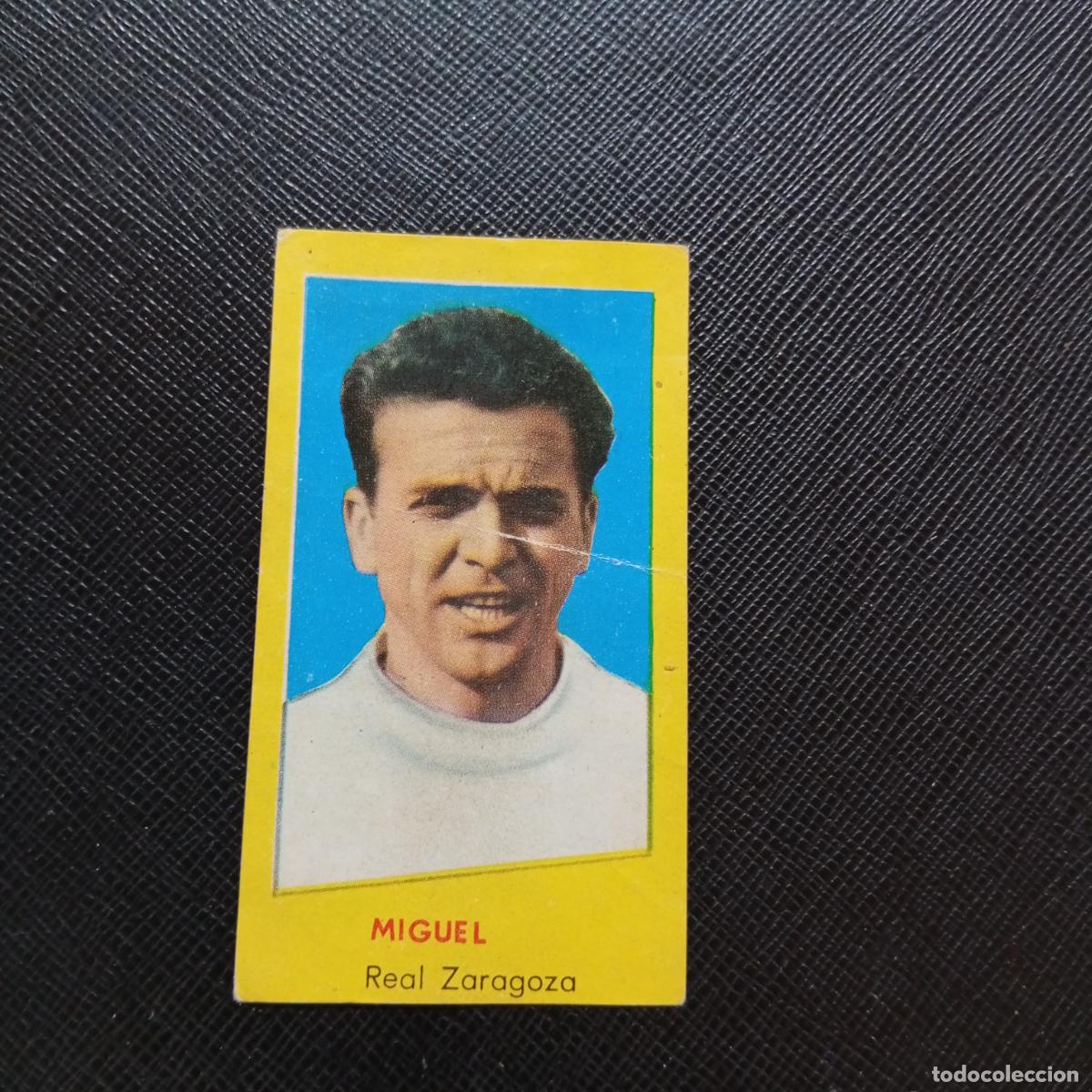 Fu&szlig;ball-Sticker: MIGUEL ZARAGOZA BRUGUERA 1960 1961 CROMO FUTBOL 60 61 LIGA - DESPEGADO - A38 PG316