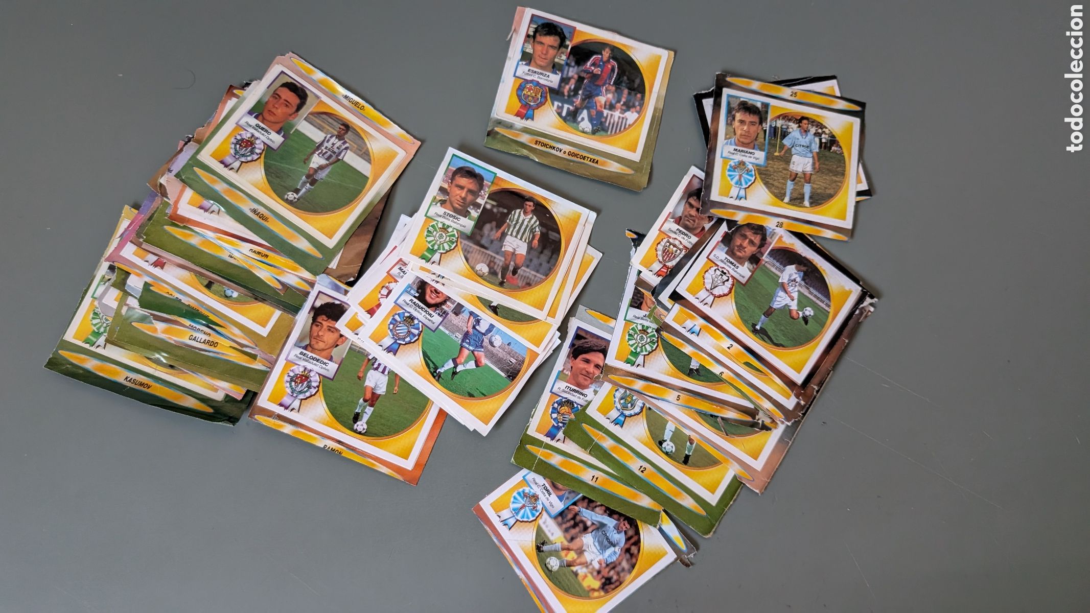 Cromos de f&uacute;tbol: LOTE 48 FICHAJES Y COLOCAS REPETIDOS LIGA ESTE 1994/95 94 95 RECUPERADOS DE ALBUM