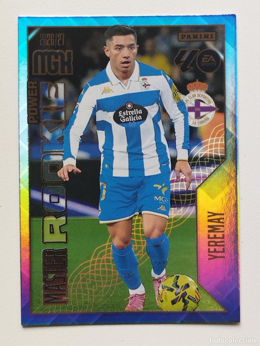 Cromos de Futebol: CROMO CARD 2026 2027 MEGACRACKS 27 26 MGK PANINI MASTER ROOKIE POWER YEREMAY DEPORTIVO LA CORU&Ntilde;A