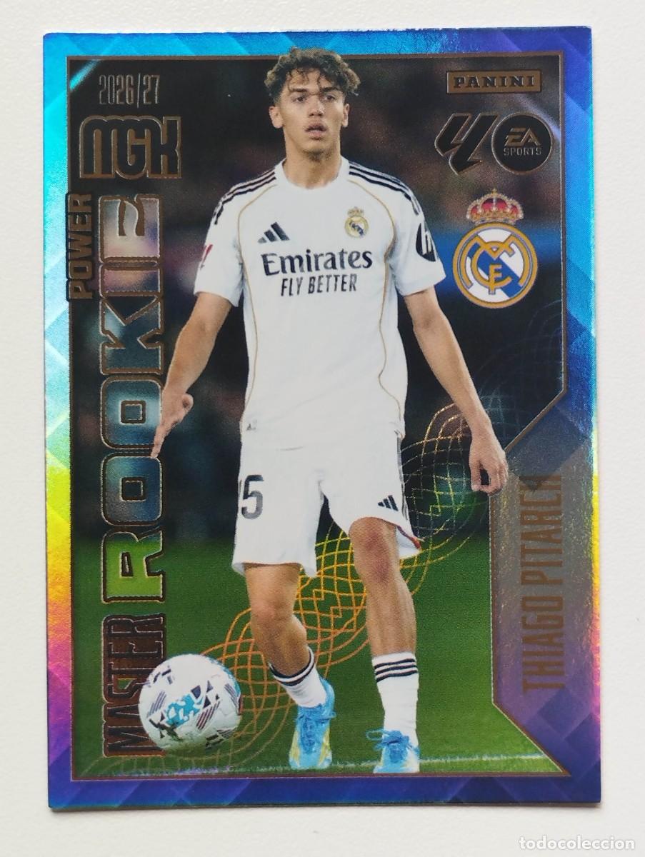 Figurine di Calcio: CROMO CARD 2026 2027 MEGACRACKS 27 26 MGK PANINI MASTER ROOKIE POWER THIAGO PITARCH 419P REAL MADRID