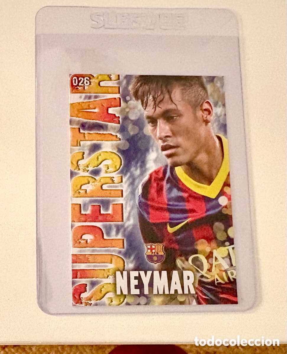 Figurine di Calcio: MUNDICROMO FICHAS QUIZ GAME 2013 2014 13 14 SUPERSTAR NEYMAR 26 MATE BARCELONA