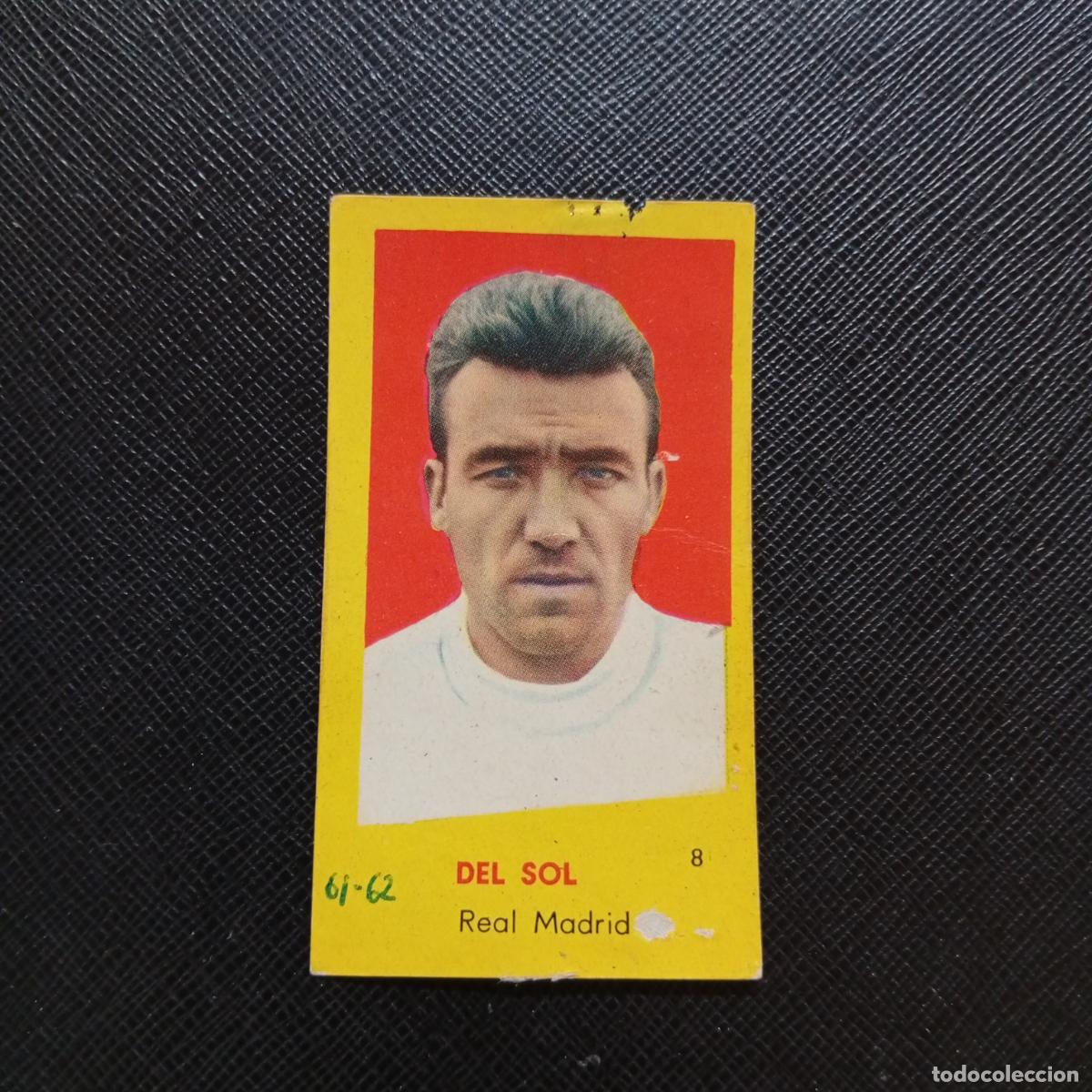 Cromos de f&uacute;tbol: 8 DEL SOL REAL MADRID BRUGUERA 1960 1961 CROMO FUTBOL 60 61 LIGA - DESPEGADO - A38 PG523