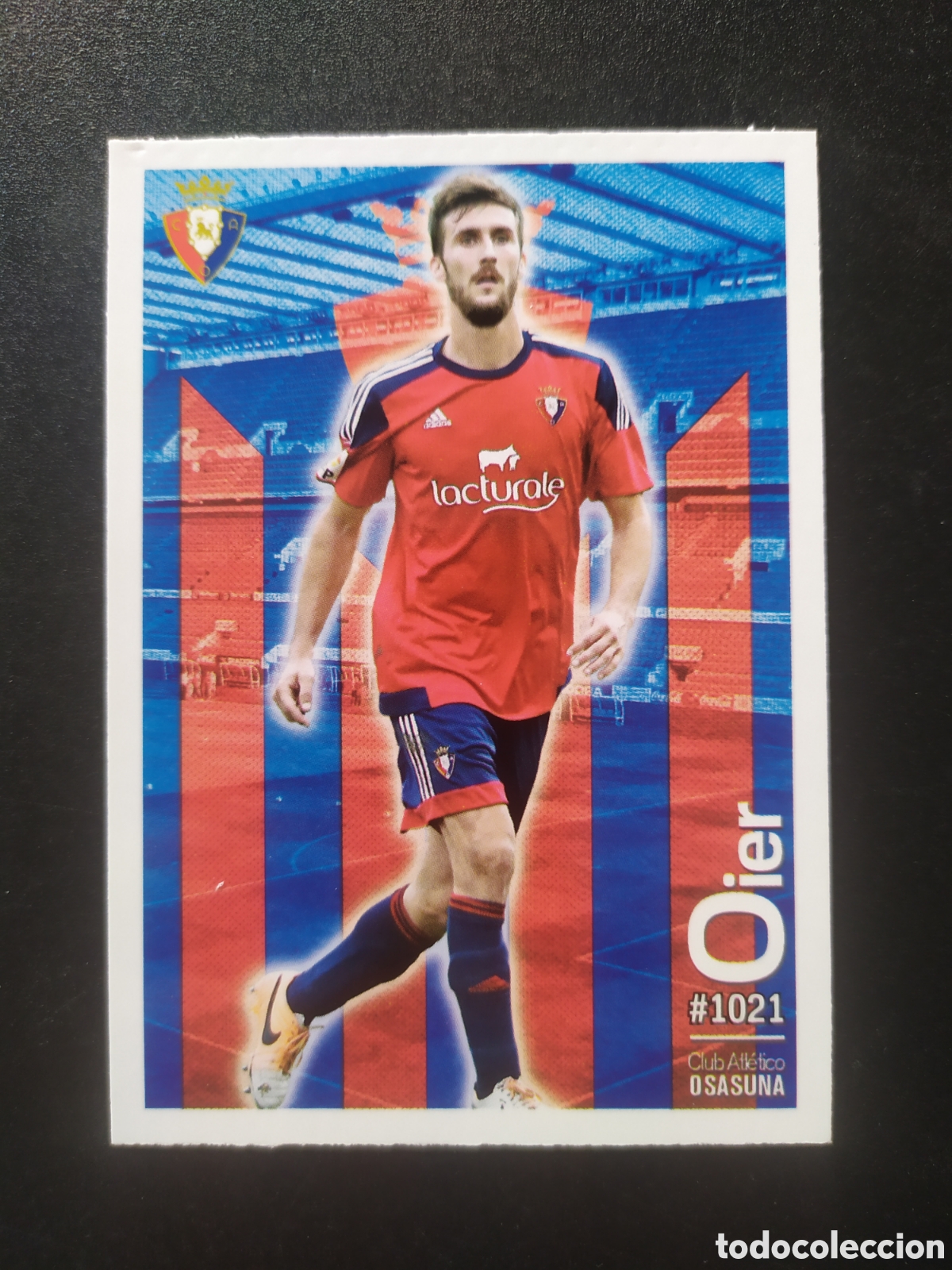 Figurine di Calcio: Mundicromo fichas Liga 2015 2016 15 16 Oier n&deg; 1021 Osasuna